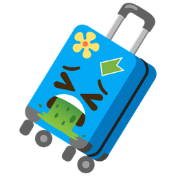 luggage and face vomiting