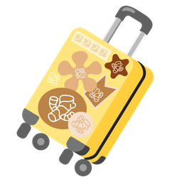 luggage and ginger root
