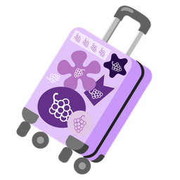 luggage and grapes