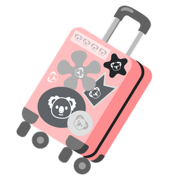 luggage and koala