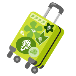 luggage and leafy green