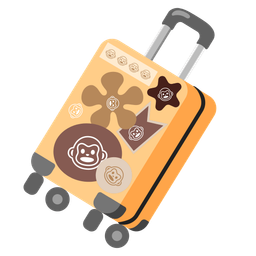 luggage and monkey face