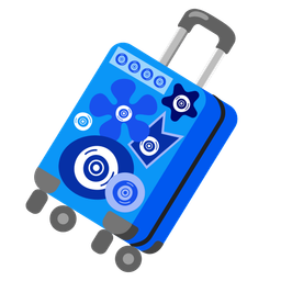 luggage and nazar amulet