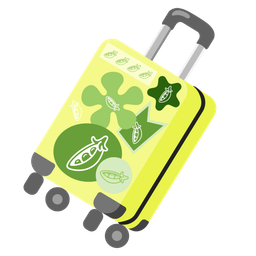 luggage and pea pod