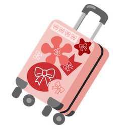 luggage and ribbon