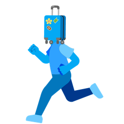 luggage and running shoe