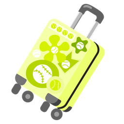 luggage and softball