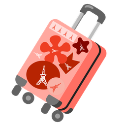 luggage and Tokyo tower