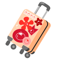 luggage and tomato