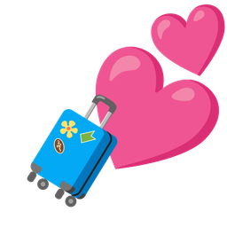 luggage and two hearts