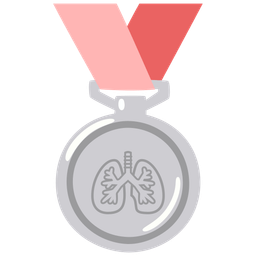 lungs and 2nd place medal