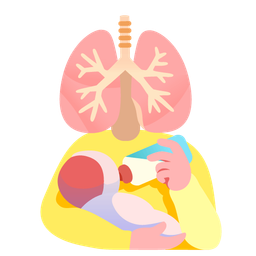 lungs and baby bottle
