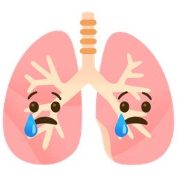 lungs and crying face