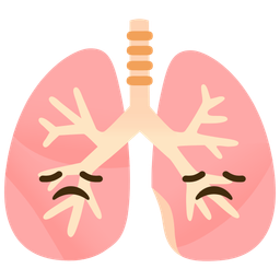 lungs and disappointed face