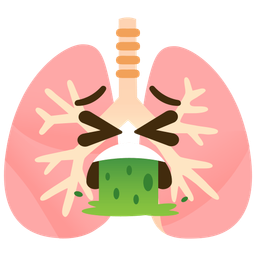 lungs and face vomiting