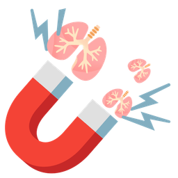 lungs and magnet