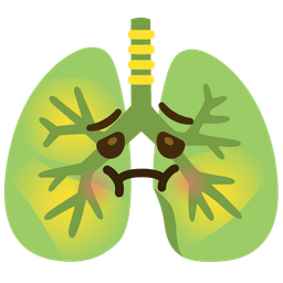 lungs and nauseated face