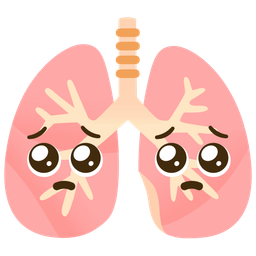 lungs and pleading face