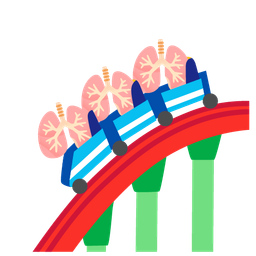 lungs and roller coaster