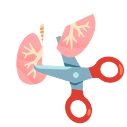 lungs and scissors