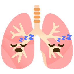 lungs and sleeping face