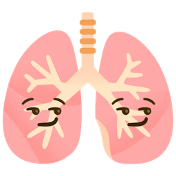 lungs and smirking face