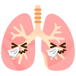 lungs and sneezing face