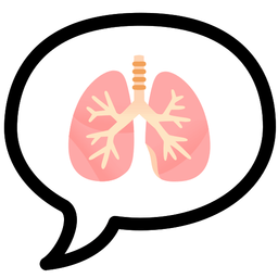 lungs and speech balloon