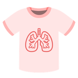 lungs and t-shirt