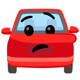 lying face and automobile