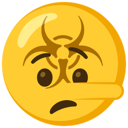 lying face and biohazard