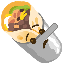 lying face and burrito