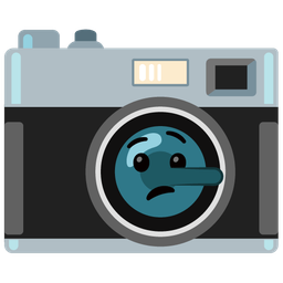 lying face and camera