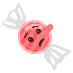 lying face and candy