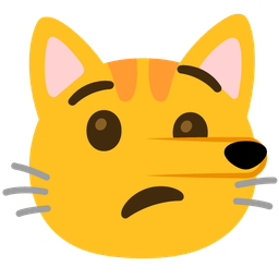 lying face and cat face