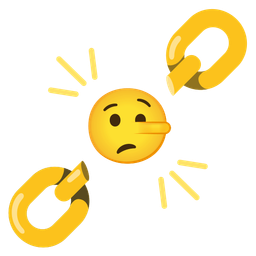 lying face and chains