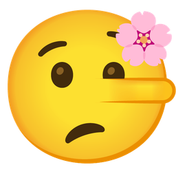 lying face and cherry blossom