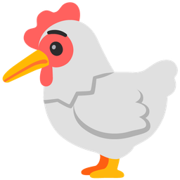 lying face and chicken