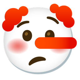 lying face and clown face