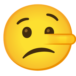 lying face and confused face