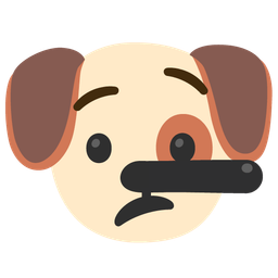 lying face and dog face