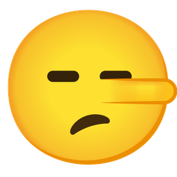 lying face and expressionless face