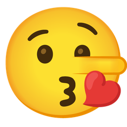 Lying face and Face blowing a kiss