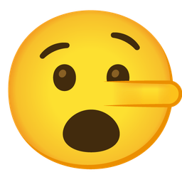 lying face and face with open mouth