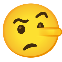 lying face and face with raised eyebrow