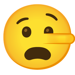 lying face and frowning face with open mouth