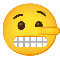 lying face and grimacing face