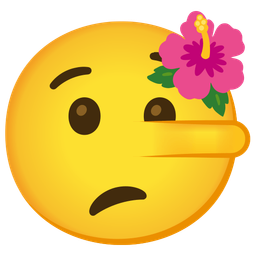 lying face and hibiscus