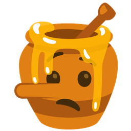 lying face and honey pot