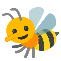 lying face and honeybee